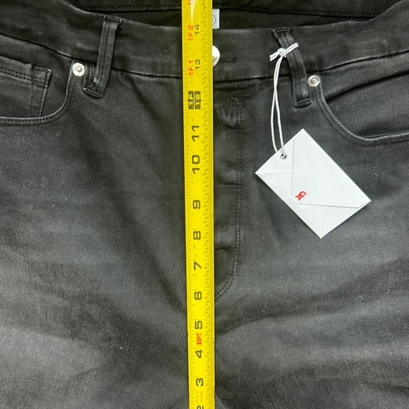 NWT Good American Good Legs Women’s High Waist Crop Black Skinny Jeans Size 18 - Picture 14 of 16